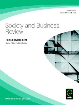 cover image of Society and Business Review, Volume 3, Issue 2